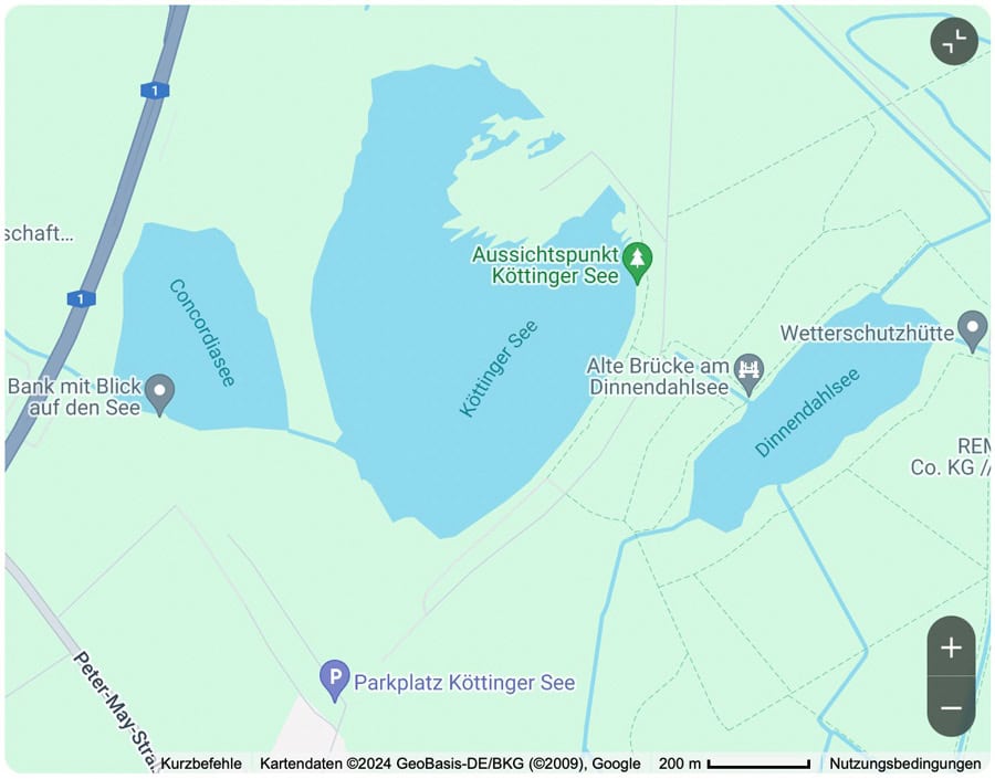 Köttinger Seenplatte Seen Google Maps
